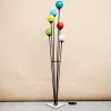 Pamono Iron, Brass & Marble Alberello Floor Lamp from Stilnovo, 1950s
