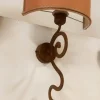 Clearance Pamono Iron Wall Light with Fabric Shade