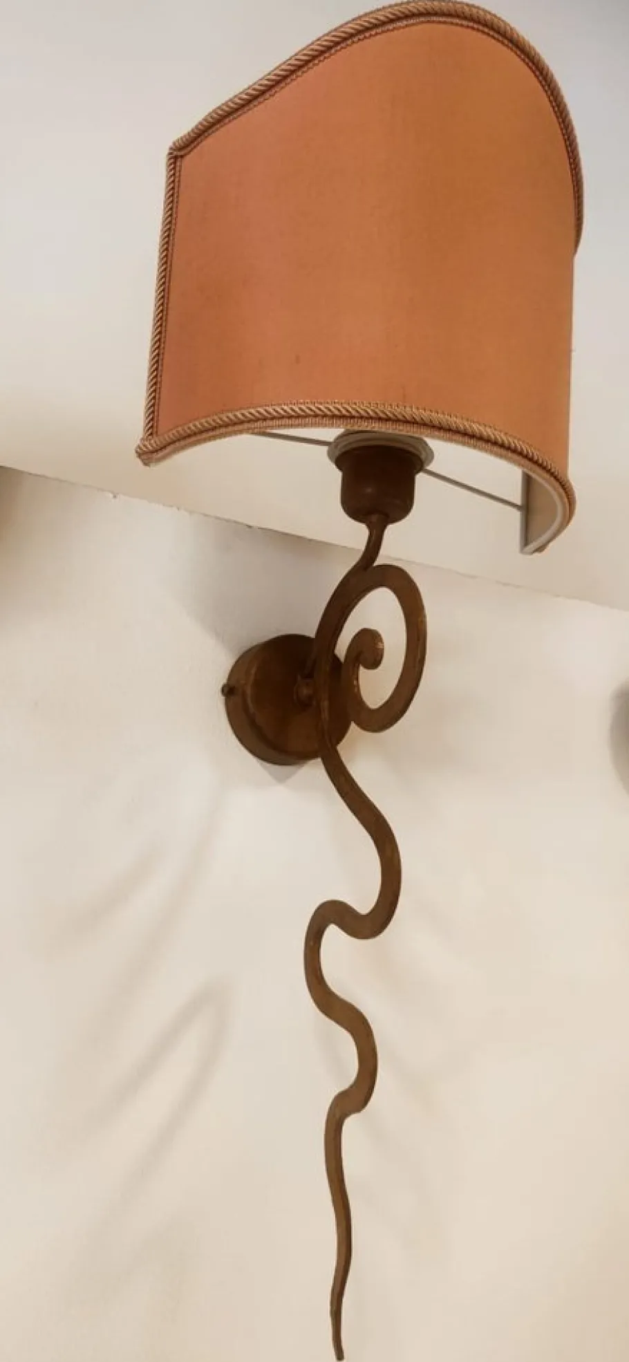 Clearance Pamono Iron Wall Light with Fabric Shade