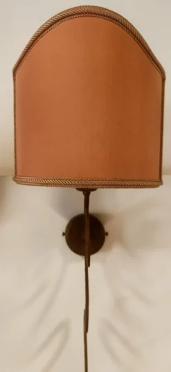 Clearance Pamono Iron Wall Light with Fabric Shade