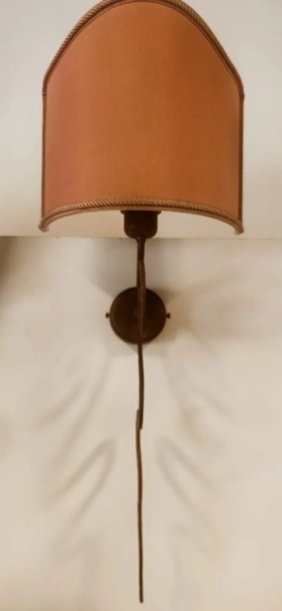 Clearance Pamono Iron Wall Light with Fabric Shade