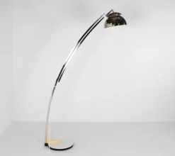 Discount Pamono Italian Adjustable Arc Floor Lamp in Chrome by Goffredo Reggiani for Reggiani, 1970s