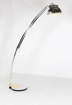 Discount Pamono Italian Adjustable Arc Floor Lamp in Chrome by Goffredo Reggiani for Reggiani, 1970s