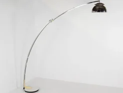 Discount Pamono Italian Adjustable Arc Floor Lamp in Chrome by Goffredo Reggiani for Reggiani, 1970s