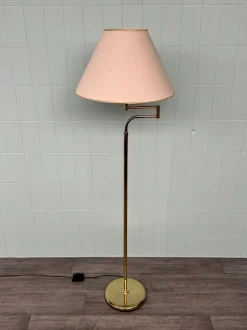 Online Pamono Italian Adjustable Floor Lamp in Brass Plated Metal from Cerva, 1980s