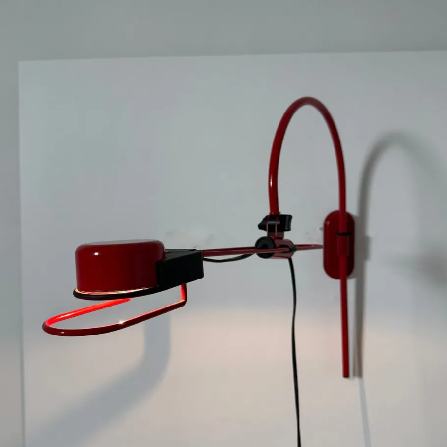 New Pamono Italian Adjustable Wall Lamp, 1980s
