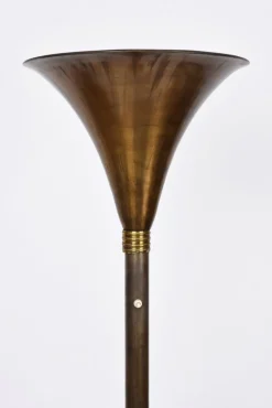 Discount Pamono Italian Art Deco Bronzed Metal & Brass Floor Lamp by Pietro Chiesa, 1940s