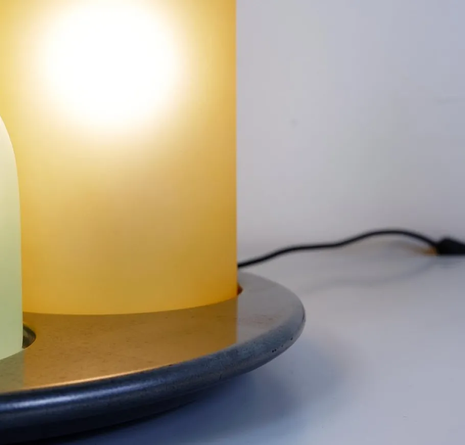 Sale Pamono Italian Bacco 1-2-3 Murano Glass Table Lamp by Gido Rasati for Itre, 1980s