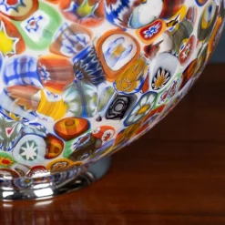 Clearance Pamono Italian Ball Shaped Table Lamp by Murrina Millefiori, 2000