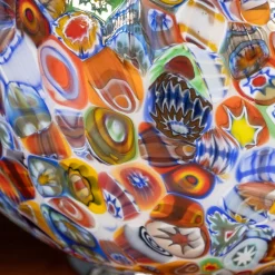 Clearance Pamono Italian Ball Shaped Table Lamp by Murrina Millefiori, 2000