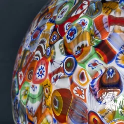 Clearance Pamono Italian Ball Shaped Table Lamp by Murrina Millefiori, 2000