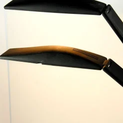 Hot Pamono Italian Black Desk Lamps by M. Barbaglia & M. Colombo, 1980s. Set of 2