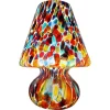 New Pamono Italian Blown Murano Glass Table Lamp with Murrina Decoration