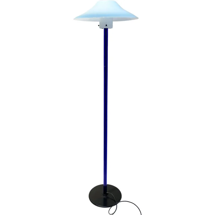 Hot Pamono Italian Blue Chiara Floor Lamp by Cini Boeri for Venini, 1980s