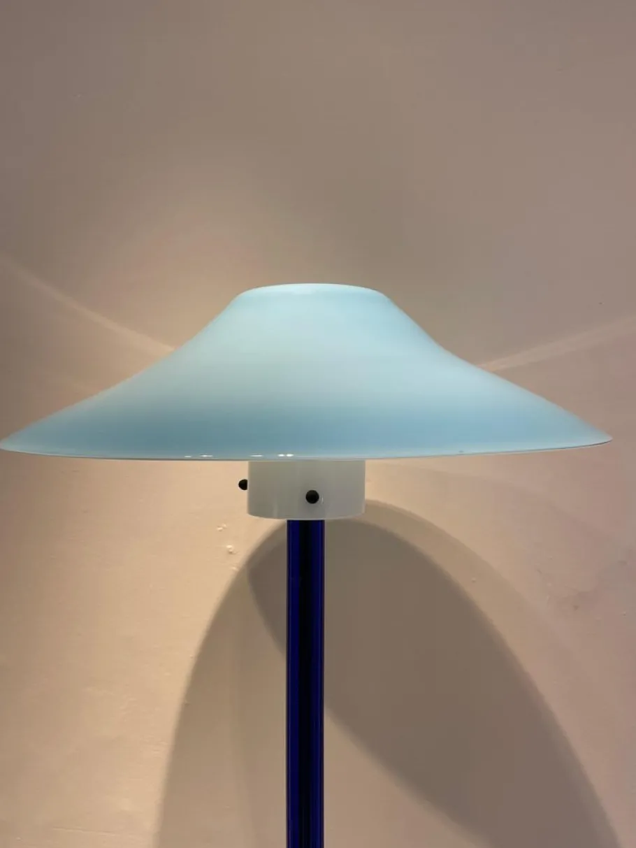 Hot Pamono Italian Blue Chiara Floor Lamp by Cini Boeri for Venini, 1980s