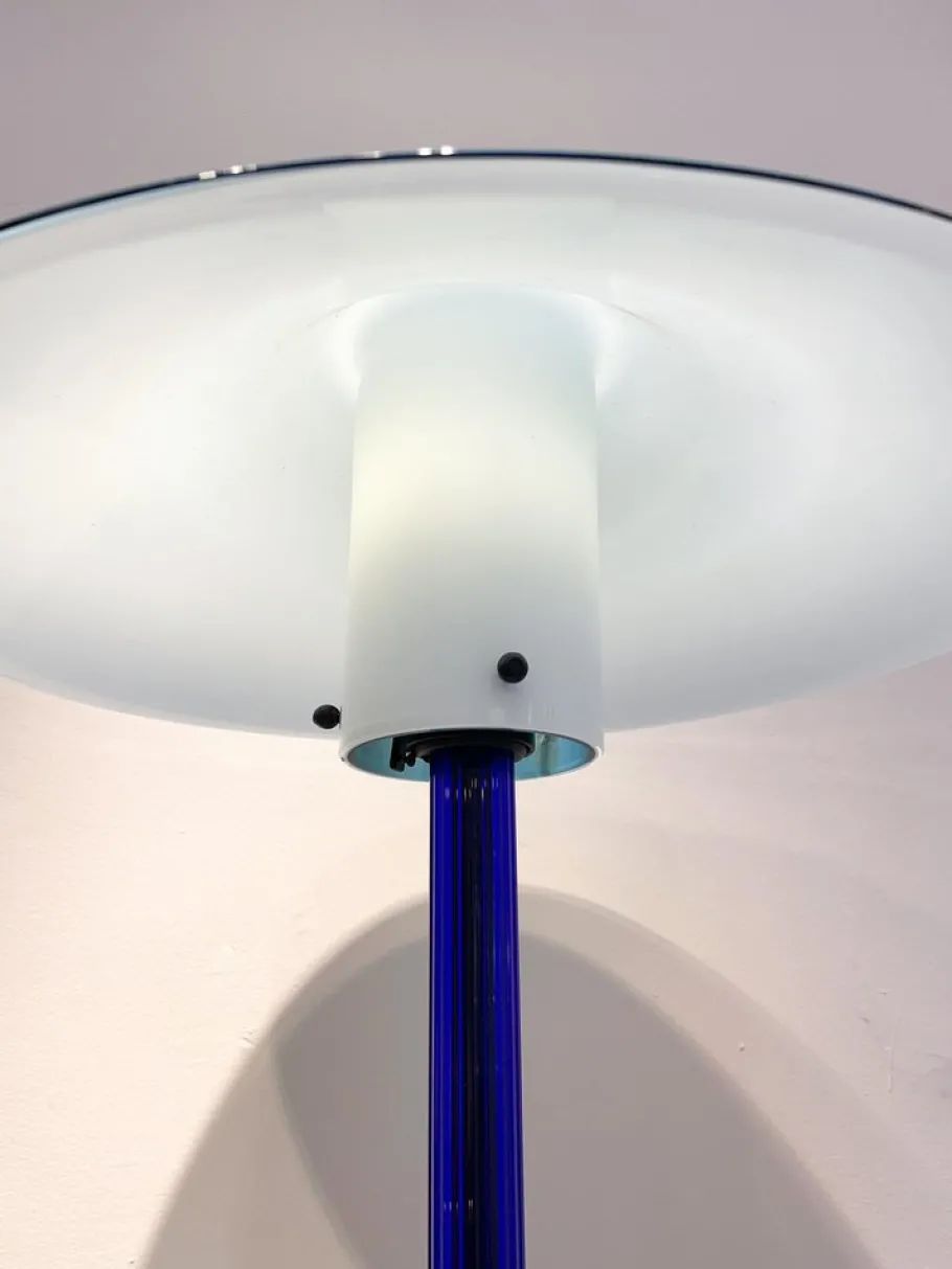 Hot Pamono Italian Blue Chiara Floor Lamp by Cini Boeri for Venini, 1980s
