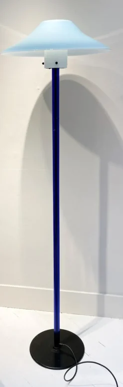 Hot Pamono Italian Blue Chiara Floor Lamp by Cini Boeri for Venini, 1980s