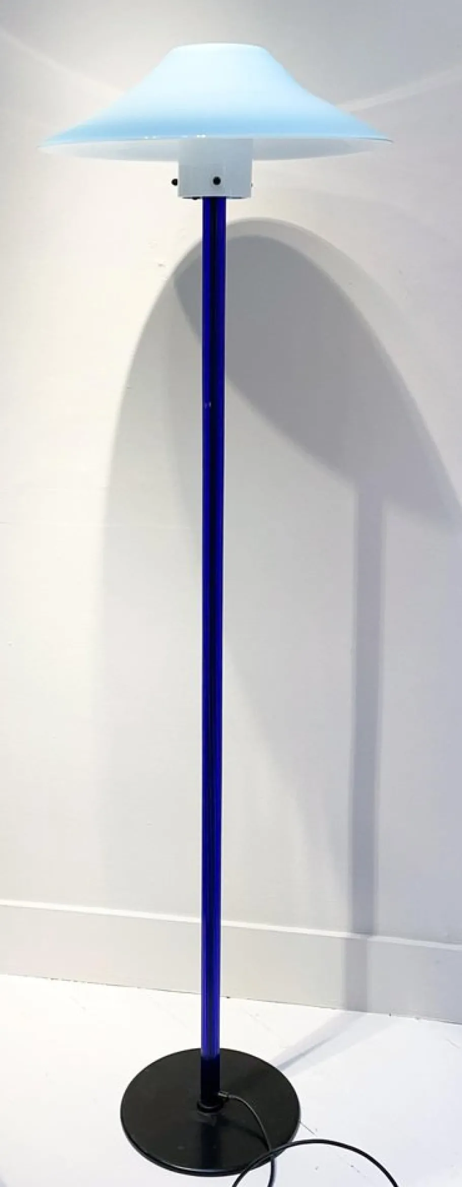 Hot Pamono Italian Blue Chiara Floor Lamp by Cini Boeri for Venini, 1980s