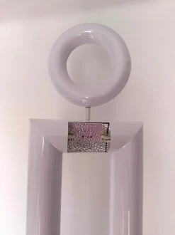 Pamono Italian Boy and Girl Floor Lamps in Metal by Remo Buti for Neofos, 1980s, Set of 2