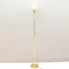 Clearance Pamono Italian Brass & Porcelain Lonea Floor Lamp, 1960s