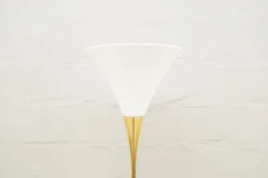 Clearance Pamono Italian Brass & Porcelain Lonea Floor Lamp, 1960s