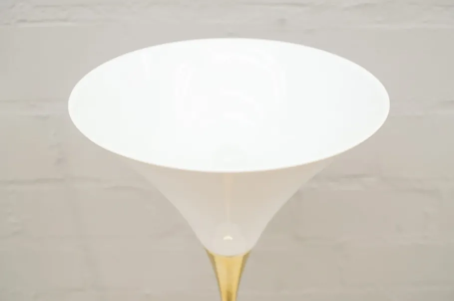 Clearance Pamono Italian Brass & Porcelain Lonea Floor Lamp, 1960s