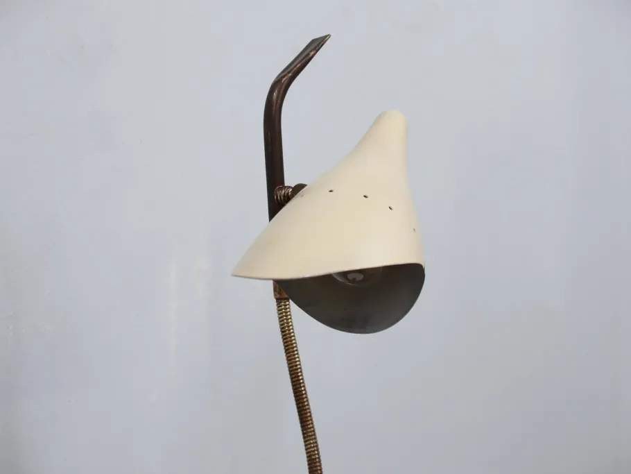 Best Pamono Italian Brass and Marble Table Lamp by Oscar Torlasco for Lumen, 1950s