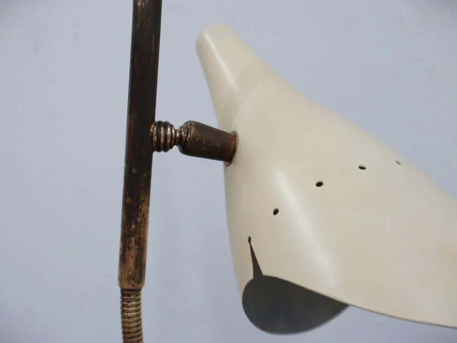 Best Pamono Italian Brass and Marble Table Lamp by Oscar Torlasco for Lumen, 1950s