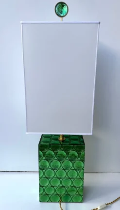 Hot Pamono Italian Brass and Murano Glass Lamps by Roberto Giulio Rida, 2010s, Set of 2