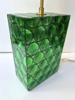 Hot Pamono Italian Brass and Murano Glass Lamps by Roberto Giulio Rida, 2010s, Set of 2