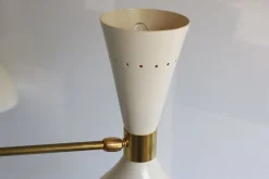 Hot Pamono Italian Brass Chandelier with 16 Lights in the style of Stilnovo, 1950