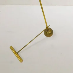 Online Pamono Italian Brass Floor Counterweight Lamp, 1960s