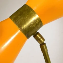 Online Pamono Italian Brass Floor Counterweight Lamp, 1960s