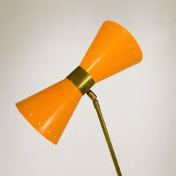 Online Pamono Italian Brass Floor Counterweight Lamp, 1960s