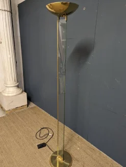 Outlet Pamono Italian Brass Floor Lamp, 1980s