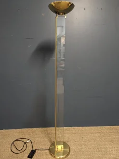 Outlet Pamono Italian Brass Floor Lamp, 1980s