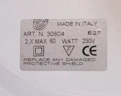 Clearance Pamono Italian Brass Flush Mount, 1970s