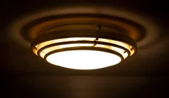 Clearance Pamono Italian Brass Flush Mount, 1970s