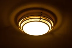 Clearance Pamono Italian Brass Flush Mount, 1970s