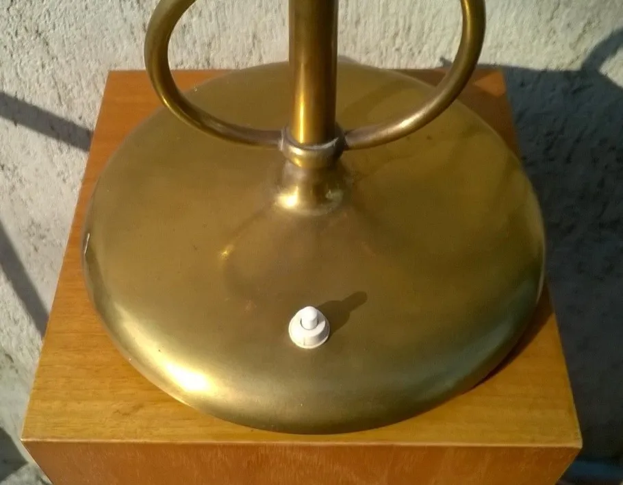 Discount Pamono Italian Brass Table Lamp, 1940s