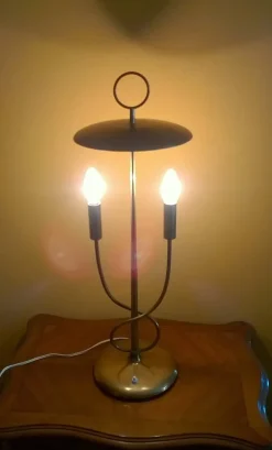 Discount Pamono Italian Brass Table Lamp, 1940s