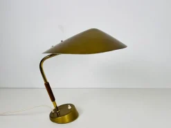 New Pamono Italian Brass Table Lamp in the Style of Stilnovo, Italy, 1960s