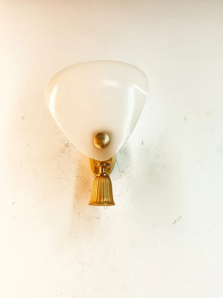 New Pamono Italian Brass Wall Light