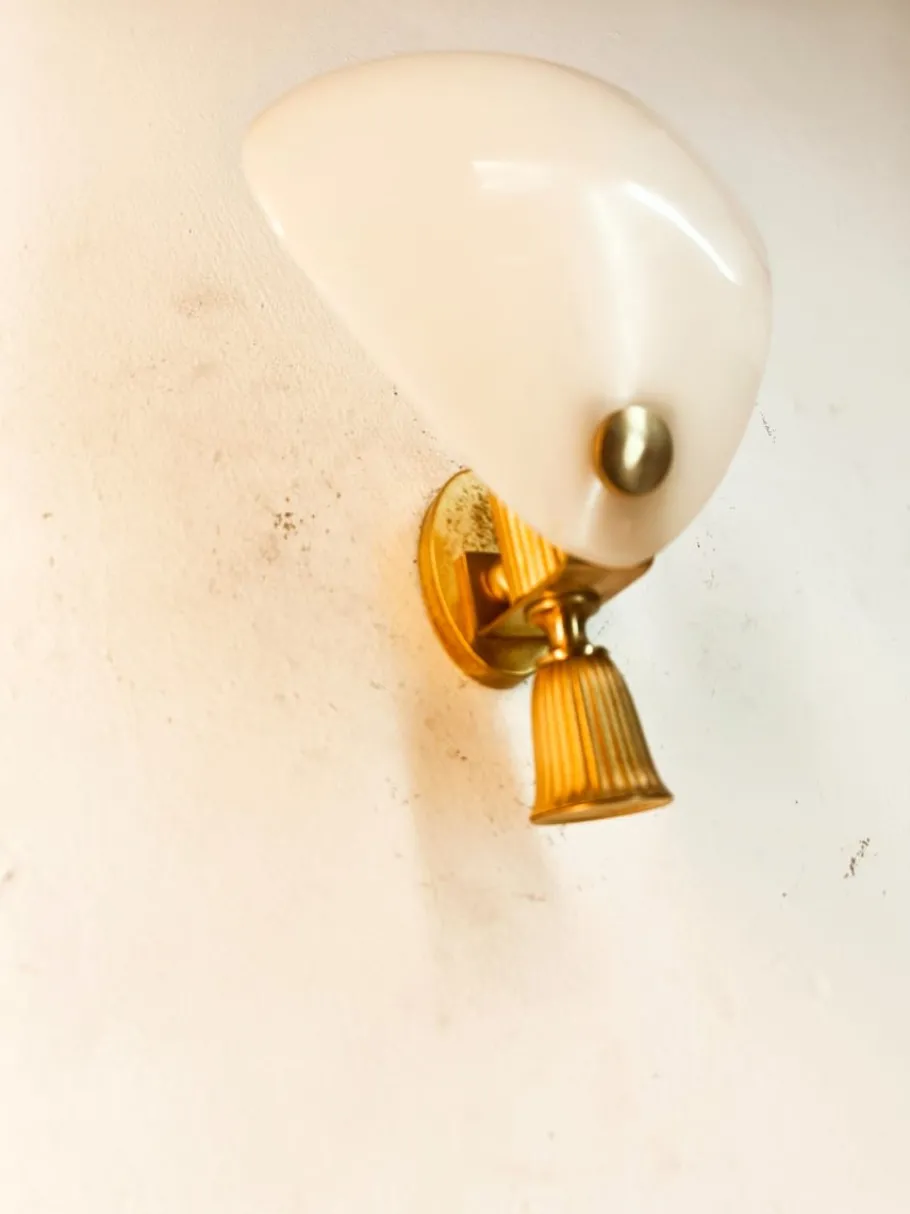 New Pamono Italian Brass Wall Light