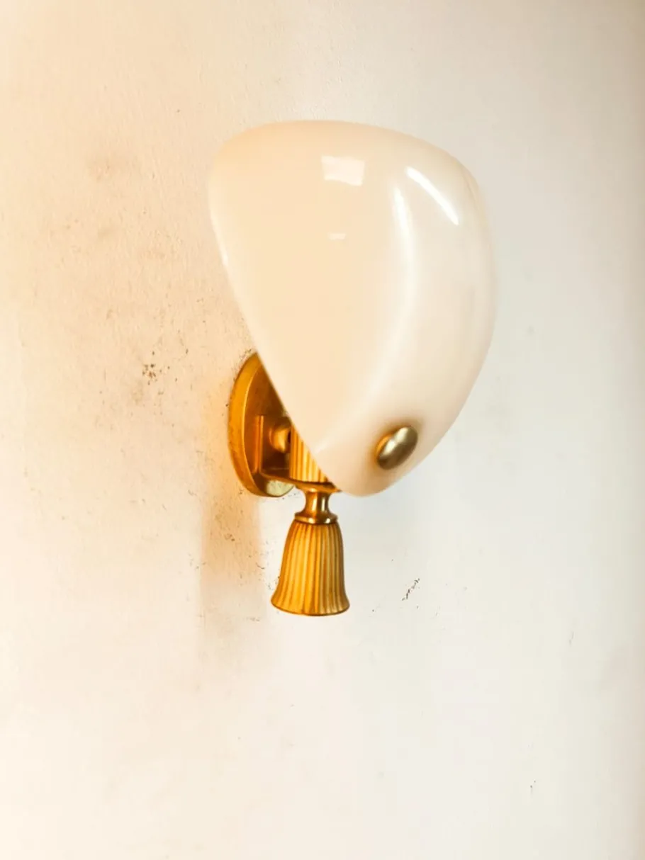 New Pamono Italian Brass Wall Light