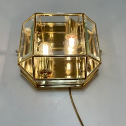 Hot Pamono Italian Brass Wall Sconce, 1980s