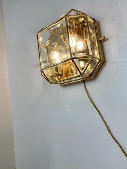 Hot Pamono Italian Brass Wall Sconce, 1980s
