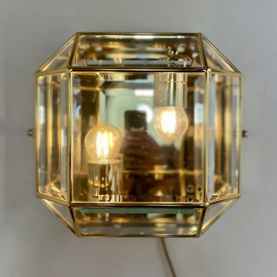 Hot Pamono Italian Brass Wall Sconce, 1980s