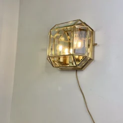 Hot Pamono Italian Brass Wall Sconce, 1980s