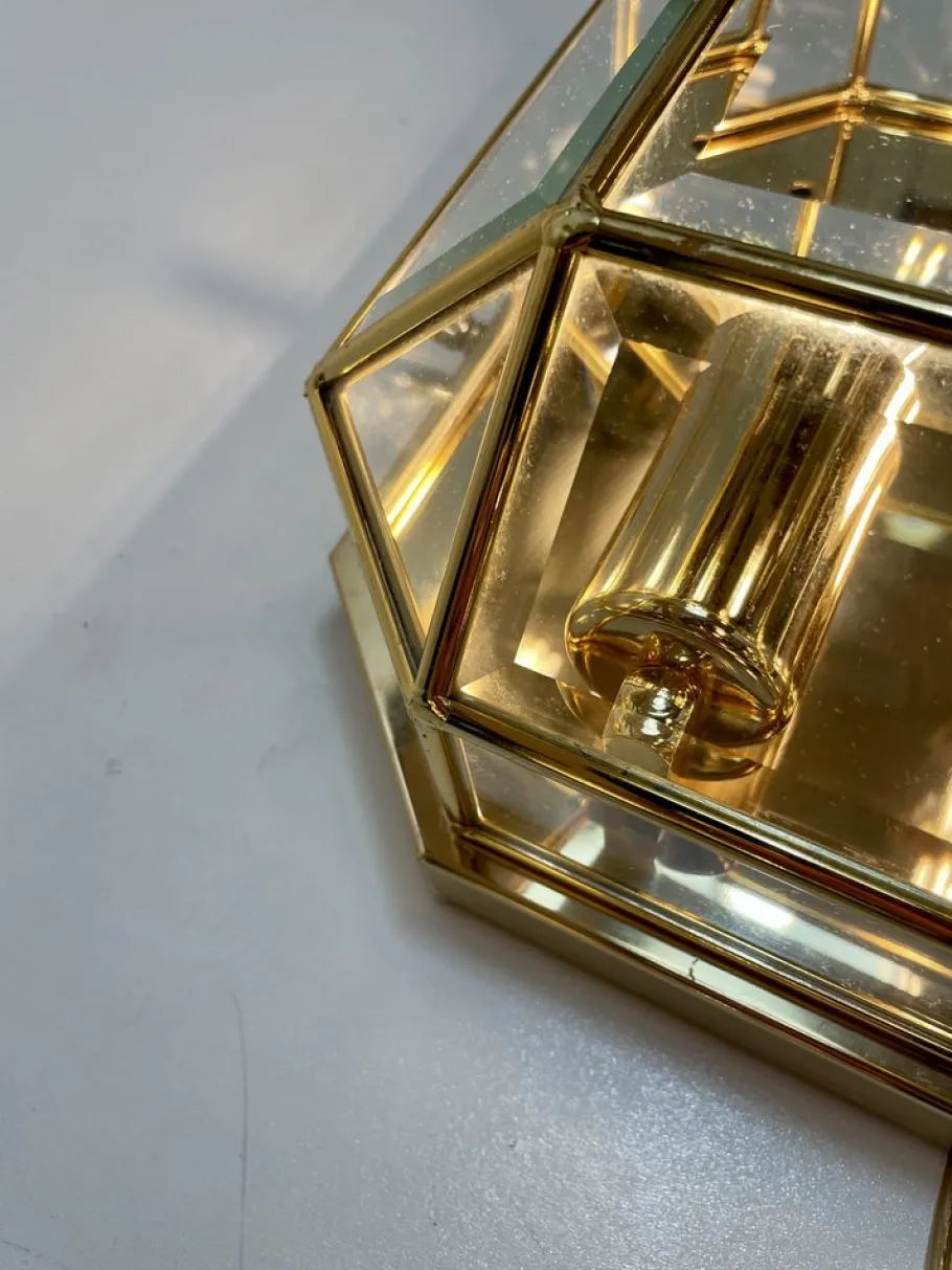 Hot Pamono Italian Brass Wall Sconce, 1980s